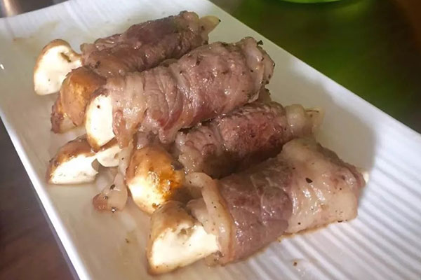 新鲜松茸牛肉卷的做法，功效作用与营养价值