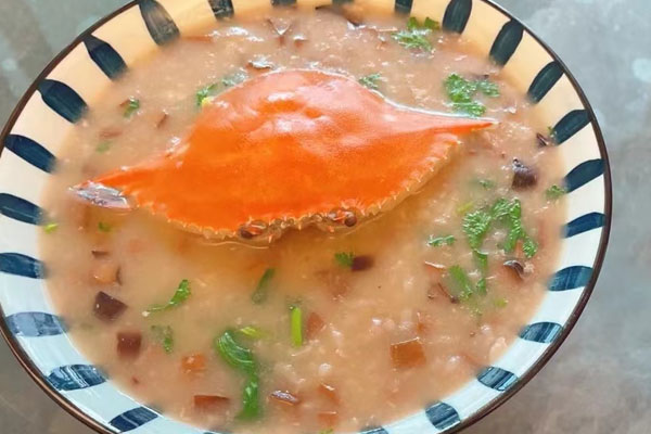 牛肝菌螃蟹香菜粥怎么做好吃